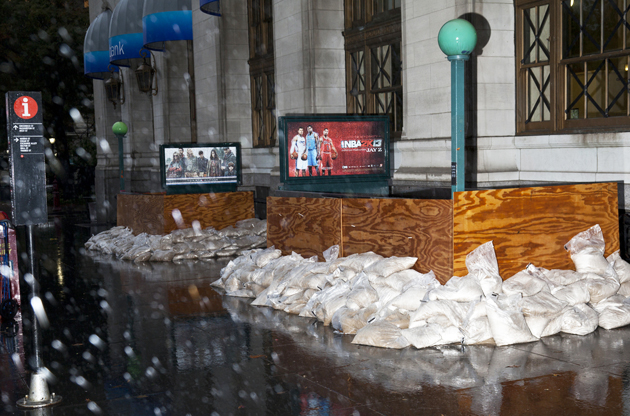 hurricane sandy subway